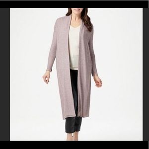 Lisa Rinna Collection Open Front Duster Cardigan
